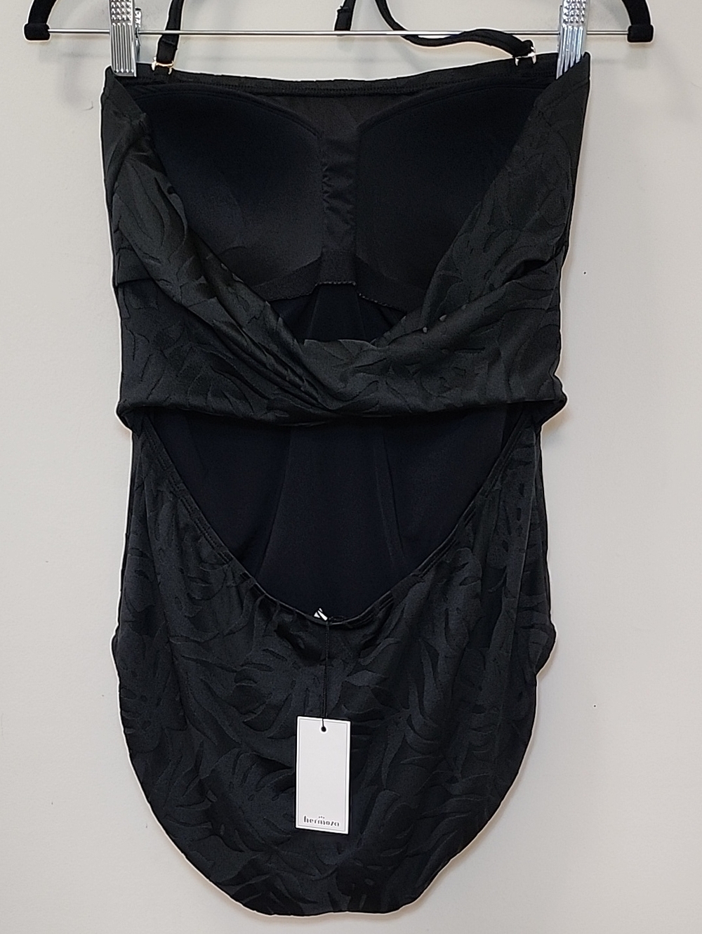 NWT Hermoza Swim LEONOR ONE-PIECE SWIMSUIT BLACK Size 14 - Picture 11 of 16